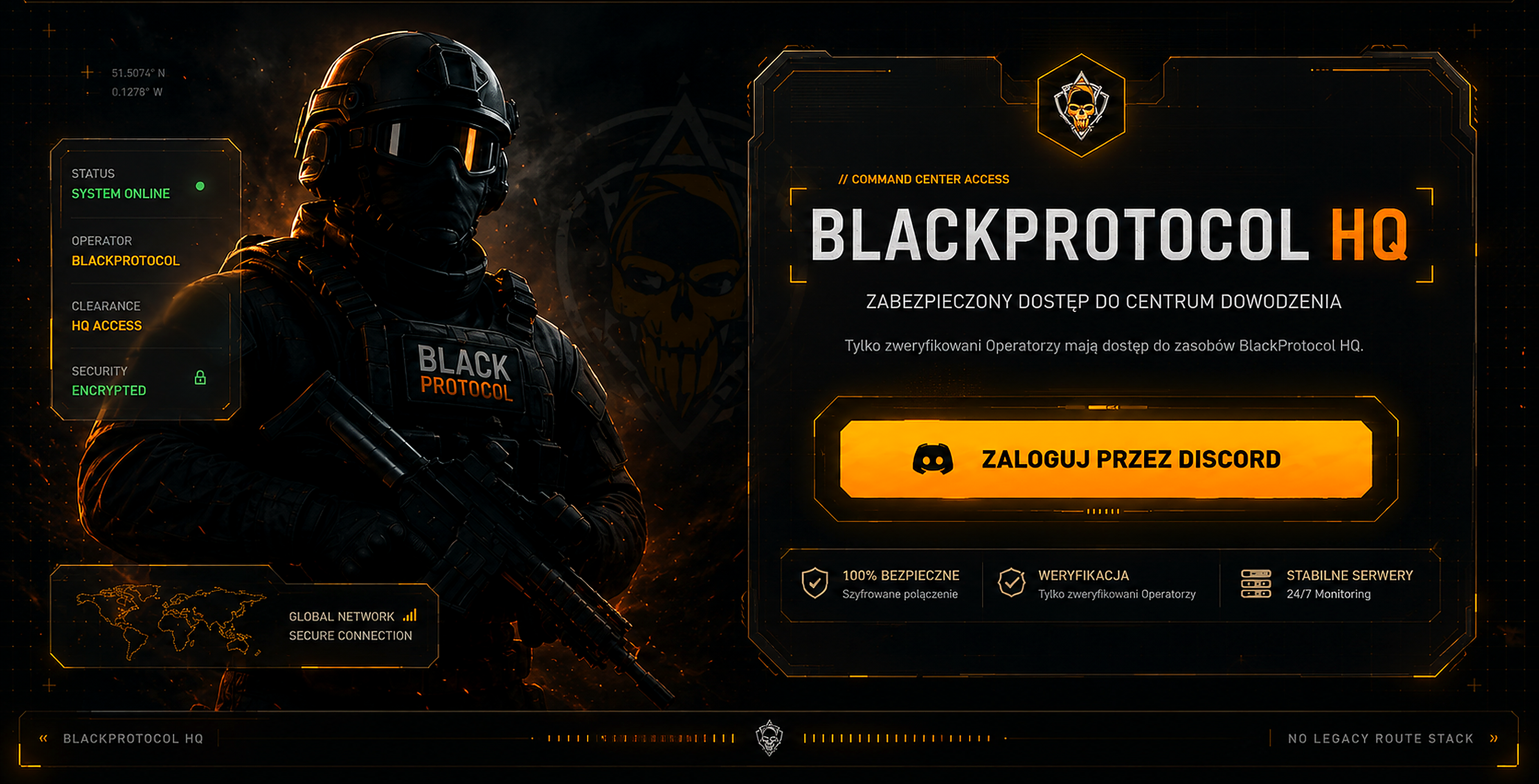 BlackProtocol HQ Login